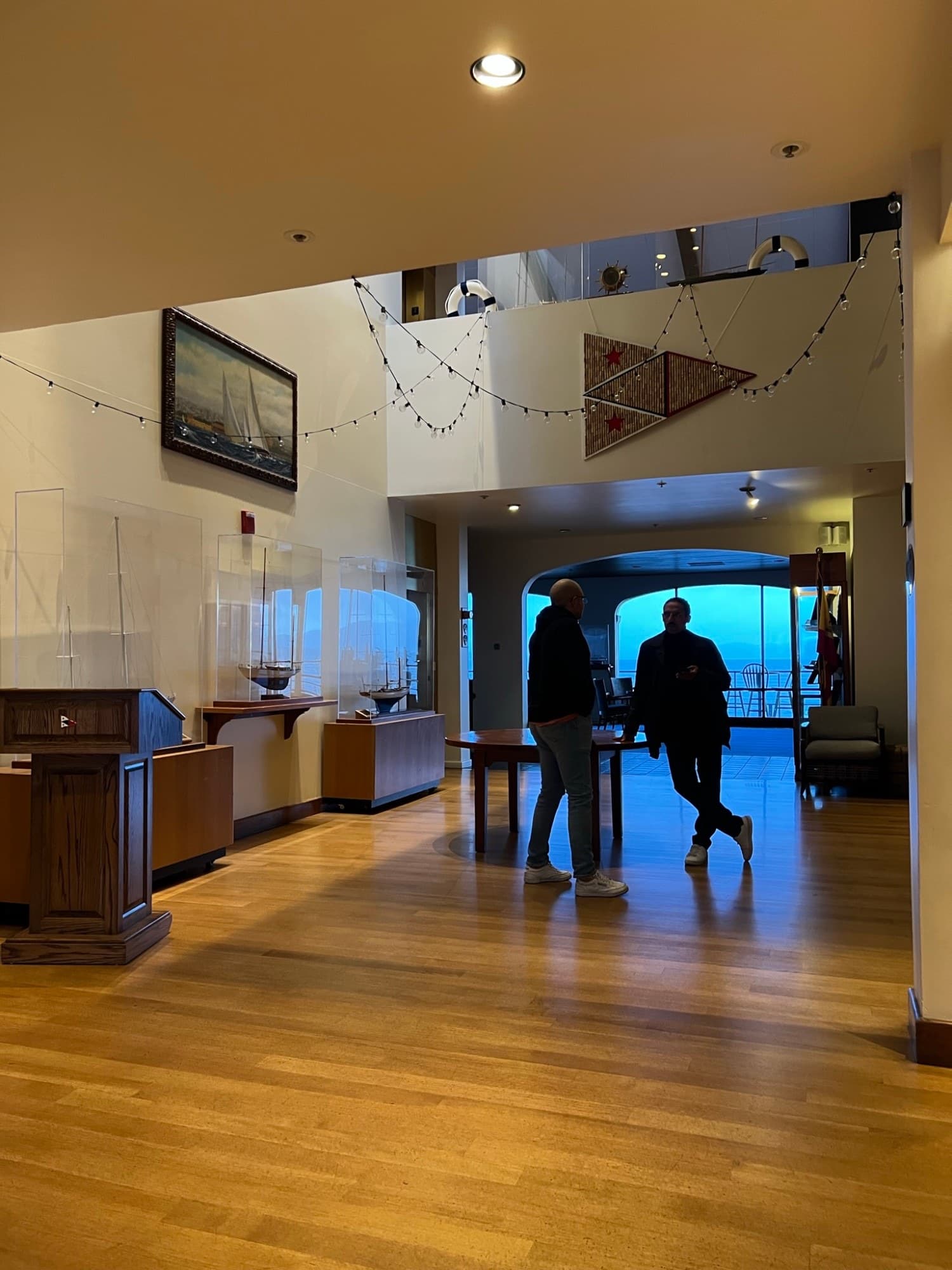 Inside the St. Francis Yacht Club